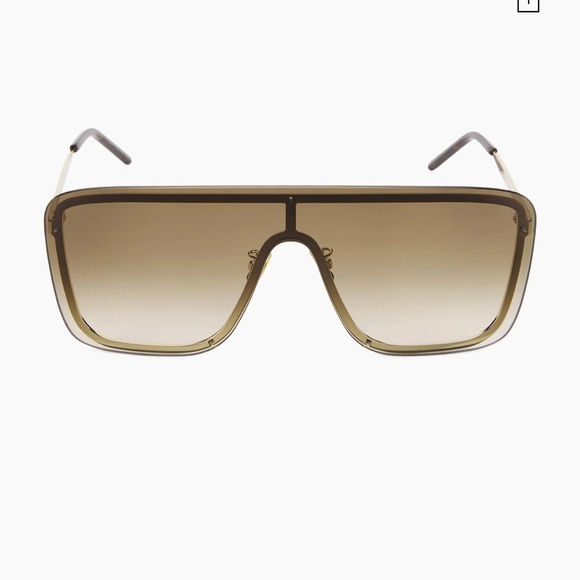 Saint Laurent- New Wave 99MM Mask Sunglasses - Picture 2 of 4